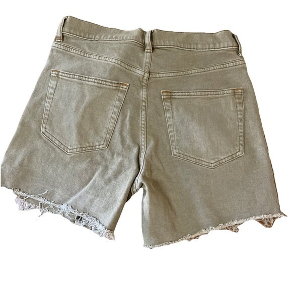 FAHERTY Women’s Sun washed Denim Shorts  Size 27 Gold Raw Hem Cut Offs - Picture 4 of 10